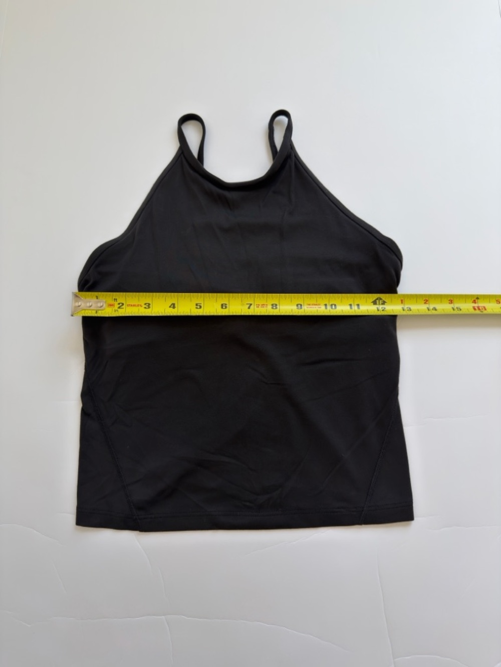 Lululemon Nulu High Neck Tank Top Women 4 Black Built In Bra Athletic Yoga - Picture 4 of 6